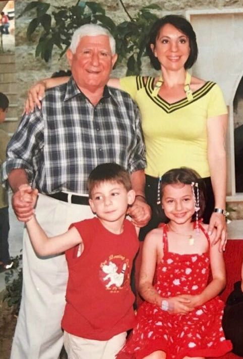 Judge Hassan Kawas with his wife Mirvat Salam, his son Ramzi, and his daughter Maya